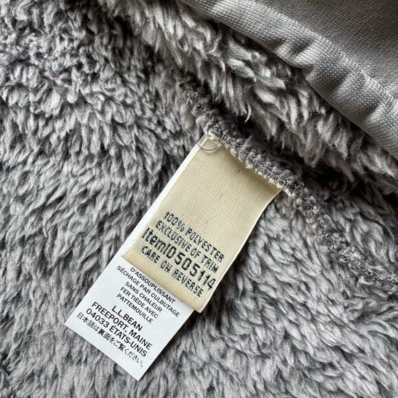 L.L. Bean Women’s Hi Pile Fleece vest gray size medium - Picture 2 of 6